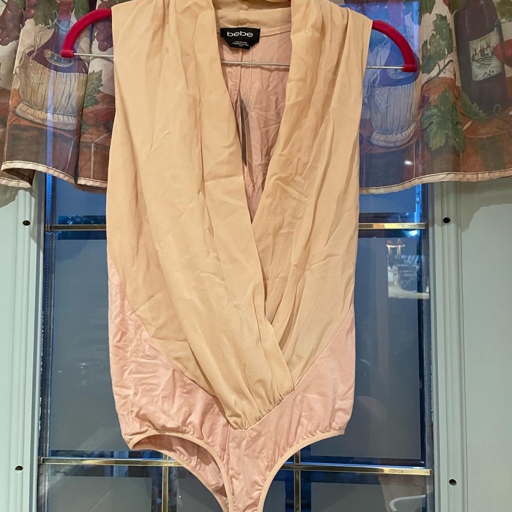 Bebe Women's Pink Bodysuit Top